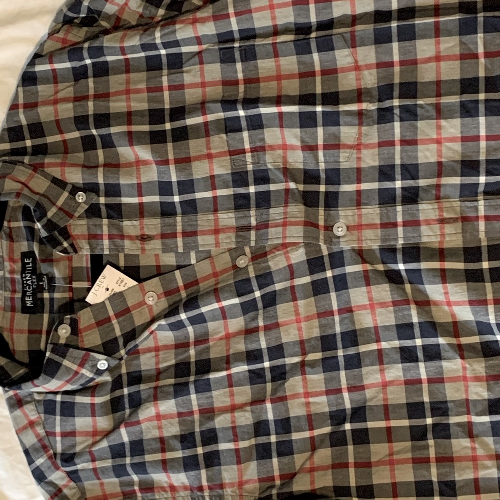 Men’s Jcrew slim fit Flex button up shift (NWT)